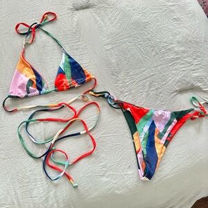 Amazon Multicolor Bikini Set